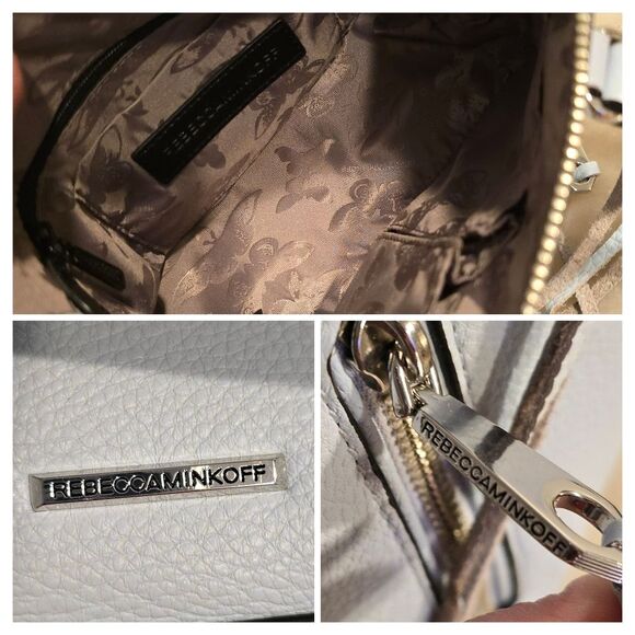 REBECCA MINKOFF Micro Moto Satchel Crossbody Bag in Bleached Blue - Picture 6 of 8